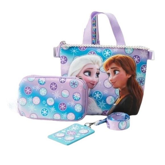 Elsa And Anna Backpack, Lunch Tote , ID Lanyard and Storag… - Picture 3 of 8